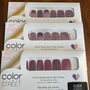 🔥 2/$25 Three sets floral design Colorstreet strips